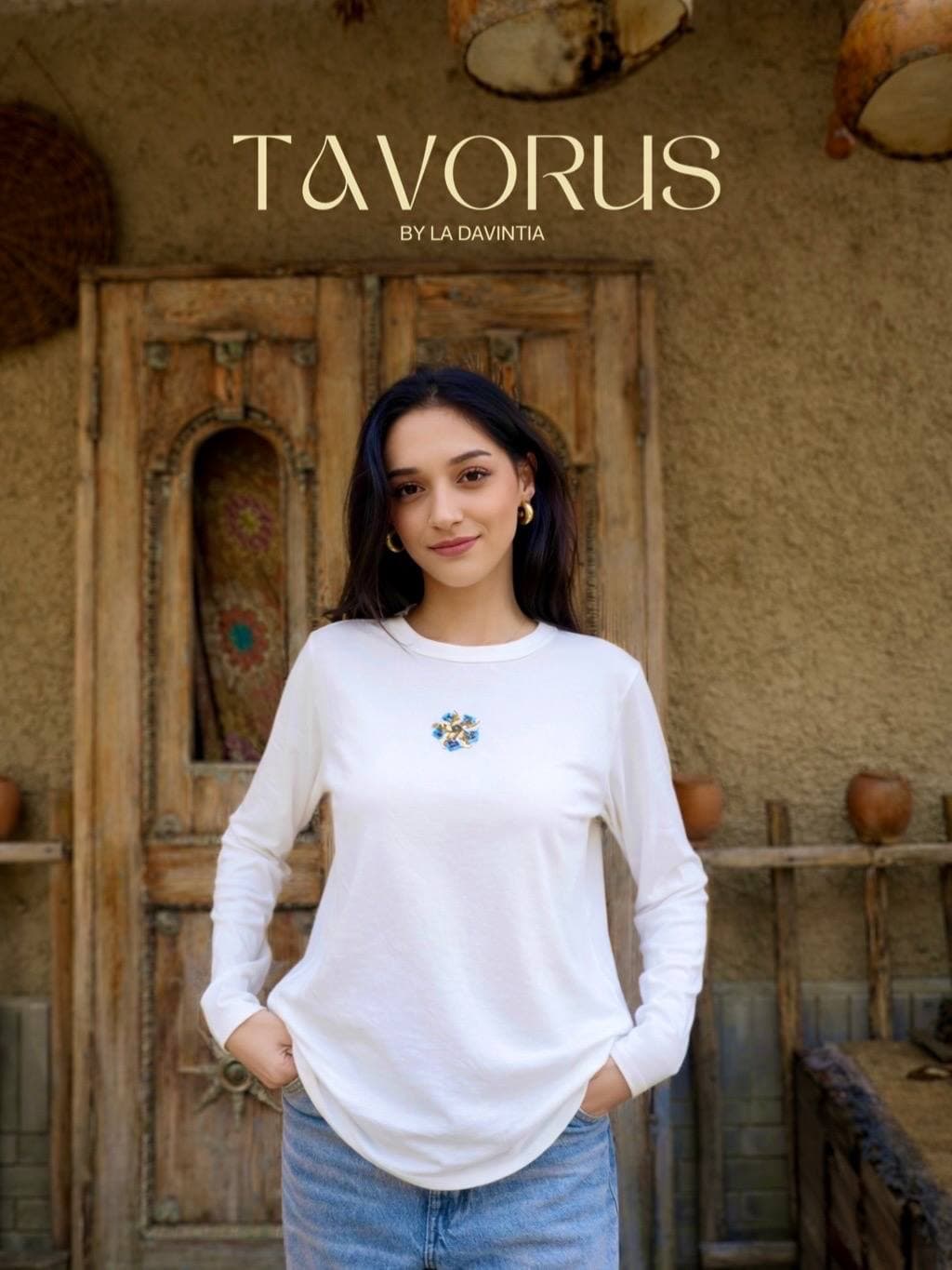 Лонгслив Tavorus, молочный